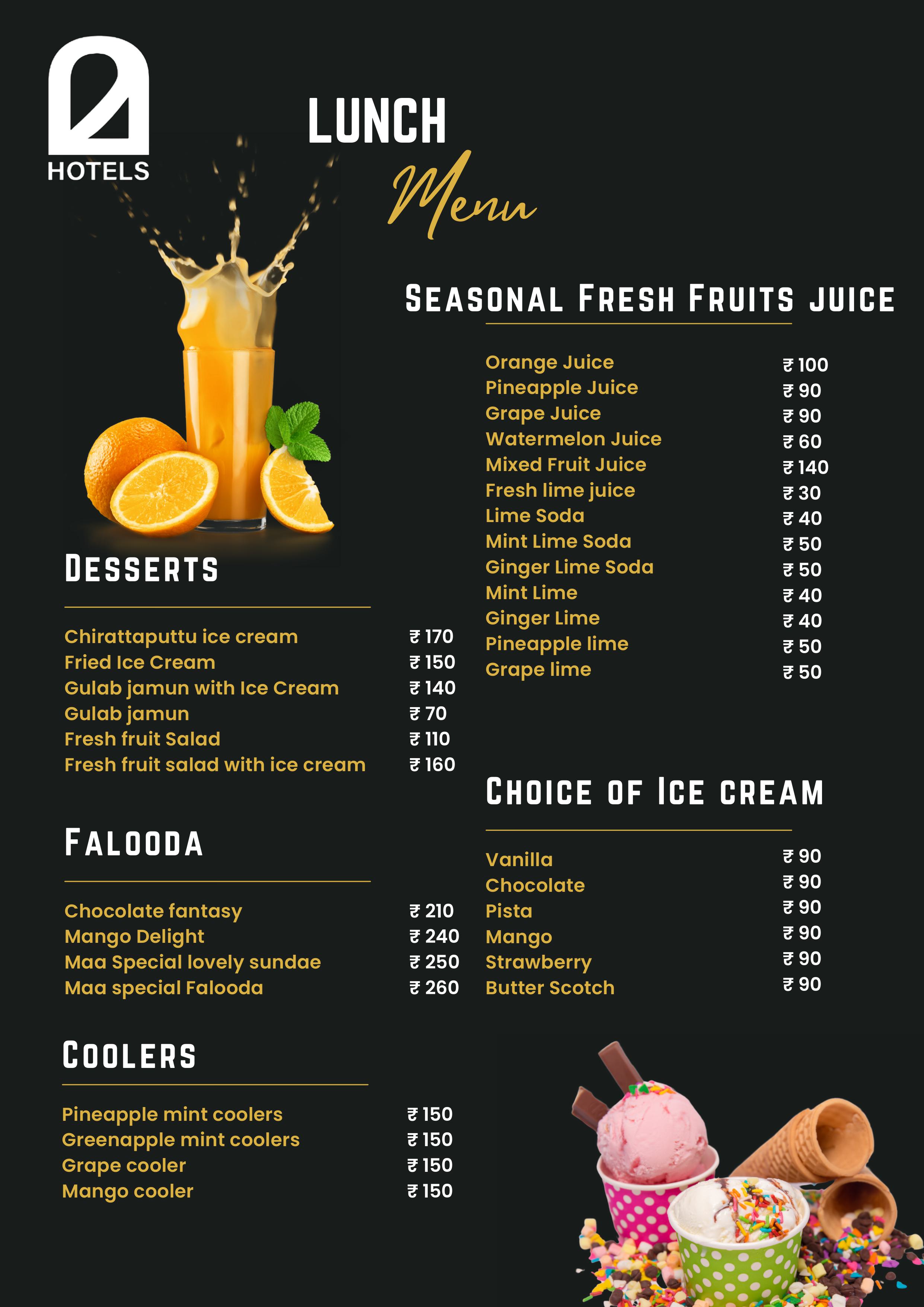 Food Menu Page 8